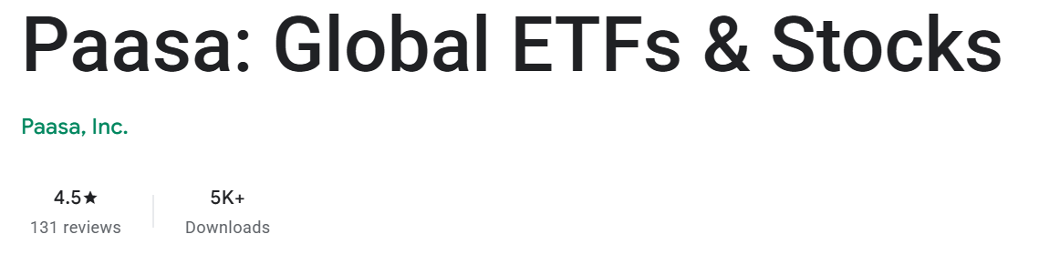 Paasa Global ETFs and Stocks | Xeon Multimedia